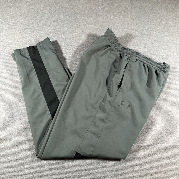 Under Armour Mens Jogger Pants Gray Drawstring Loose Fit‎ Size Medium Activewear - Picture 1 of 11